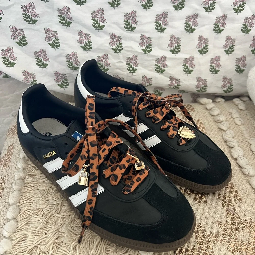 Leopard print lace leather adidas sambas - Picture 3 of 5